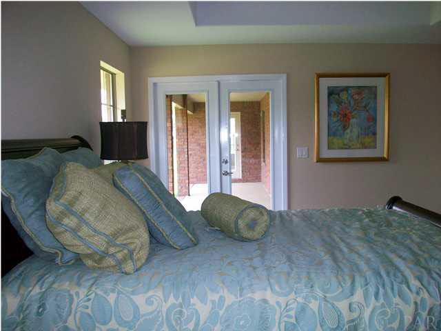 Master bedroom door to back porch