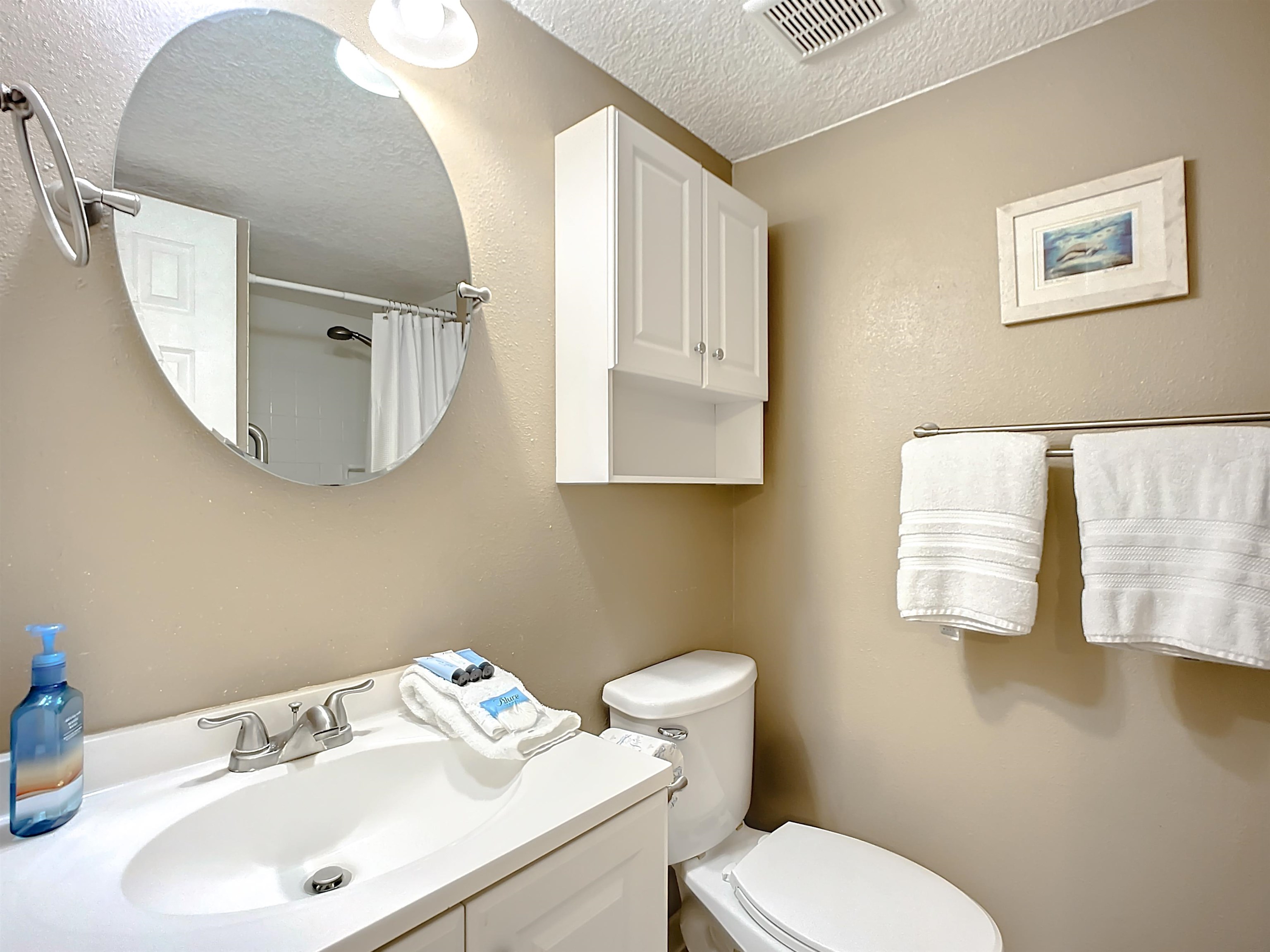 4 Ocean Trace Road, Unit 123 St. Augustine, FL 32080 - Photo 24 of 30 a bathroom with a sink mirror and toilet