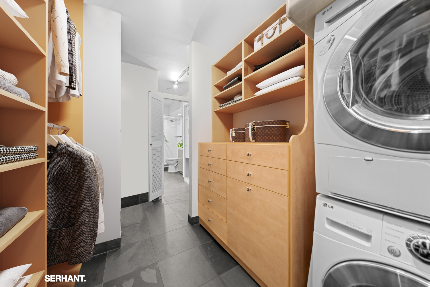 270 West 17th Street, Unit 12BC Manhattan, NY 10011 - Photo 15 of 23 a view of walk in closet with clothes and shoes