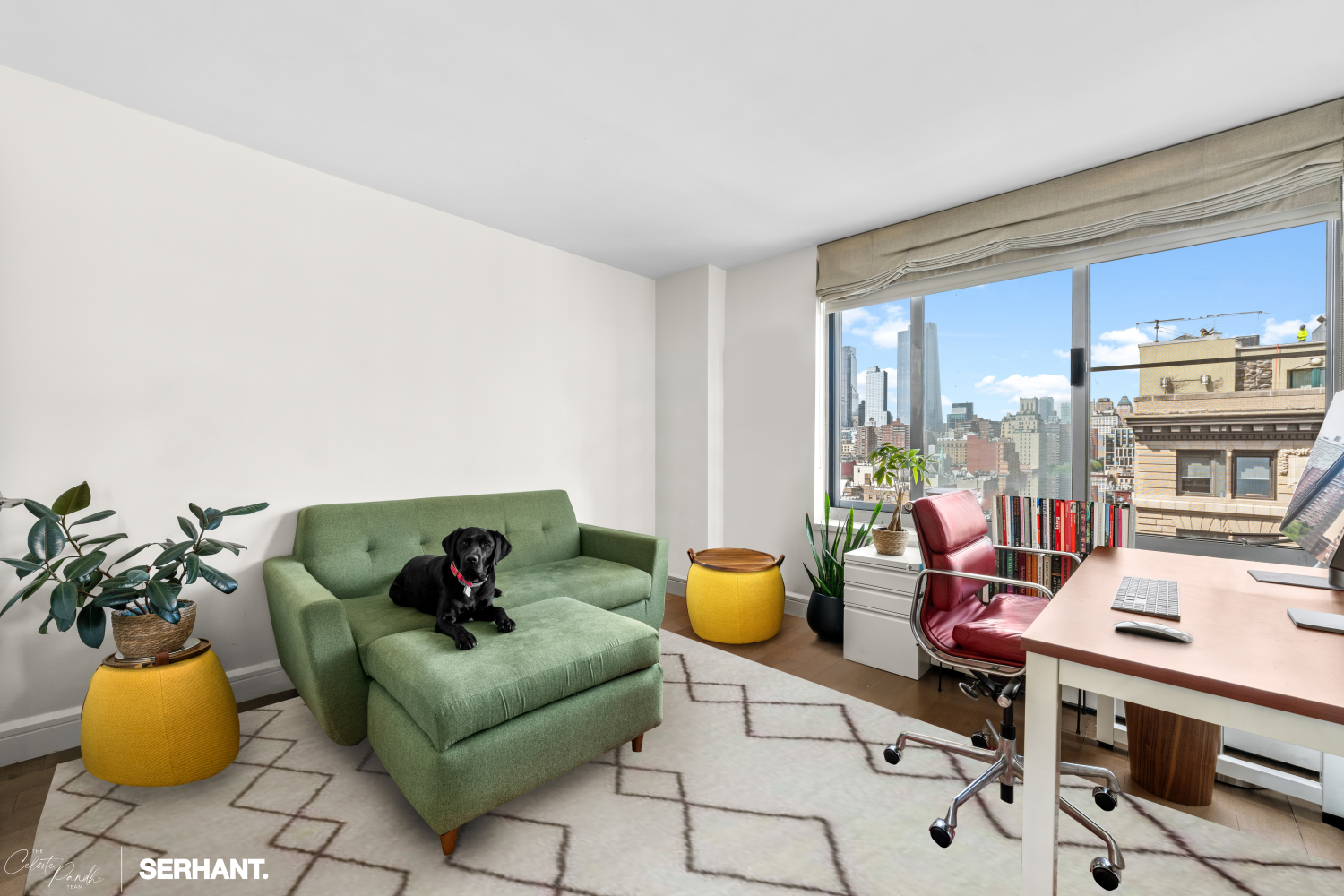 270 West 17th Street, Unit 12BC Manhattan, NY 10011 - Photo 16 of 23 a living room with furniture and floor to ceiling window
