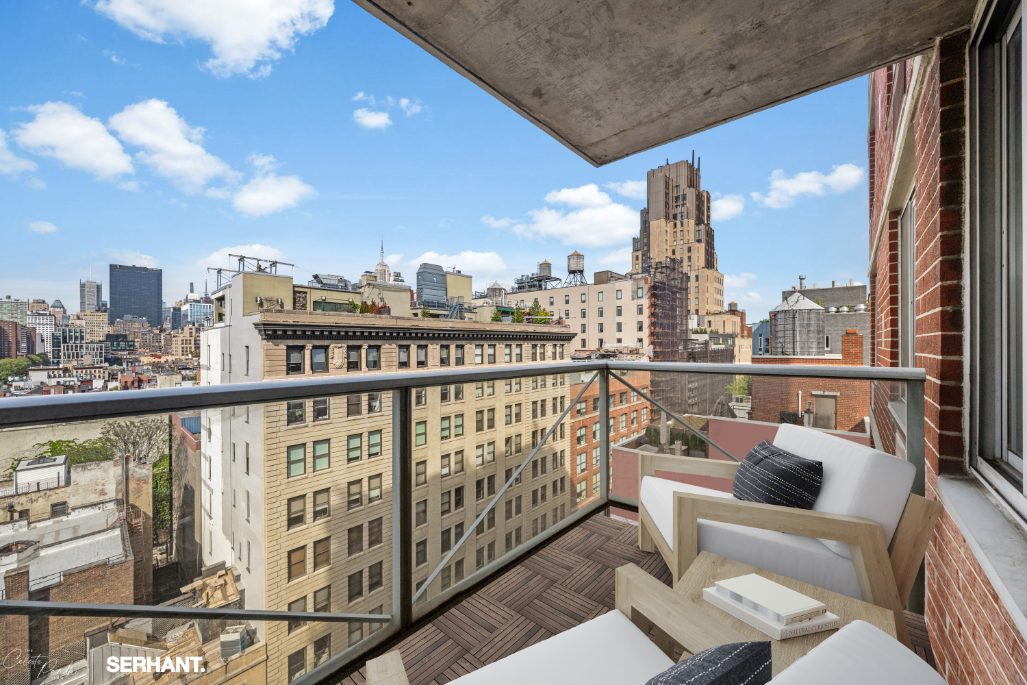 270 West 17th Street, Unit 12BC Manhattan, NY 10011 - Photo 8 of 23 a view of a balcony with city view