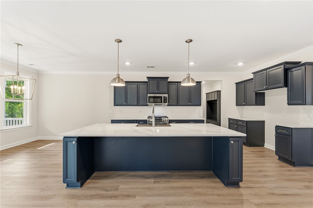 1108 Manse Jolly Road Anderson, SC 29621 - Photo 8 of 45 This spacious kitchen offers a large island with ample counter space and modern fixtures.