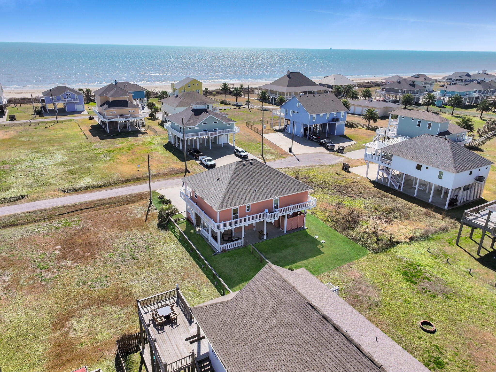 2383 Sandpiper Crystal Beach, TX 77650 - Photo 3 of 48 a view of a house with a ocean view