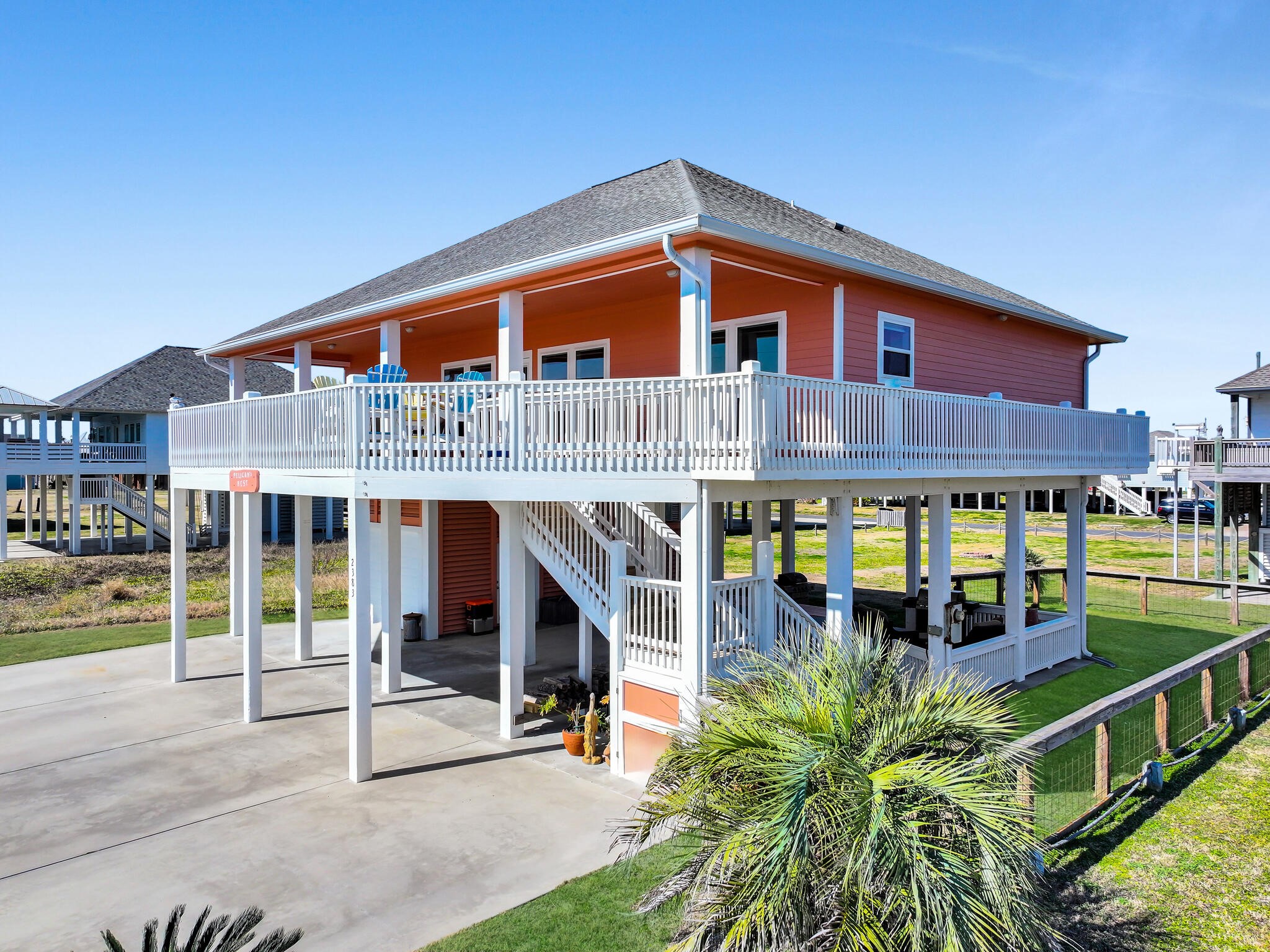 2383 Sandpiper Crystal Beach, TX 77650 - Photo 36 of 48 a front view of building with balcony