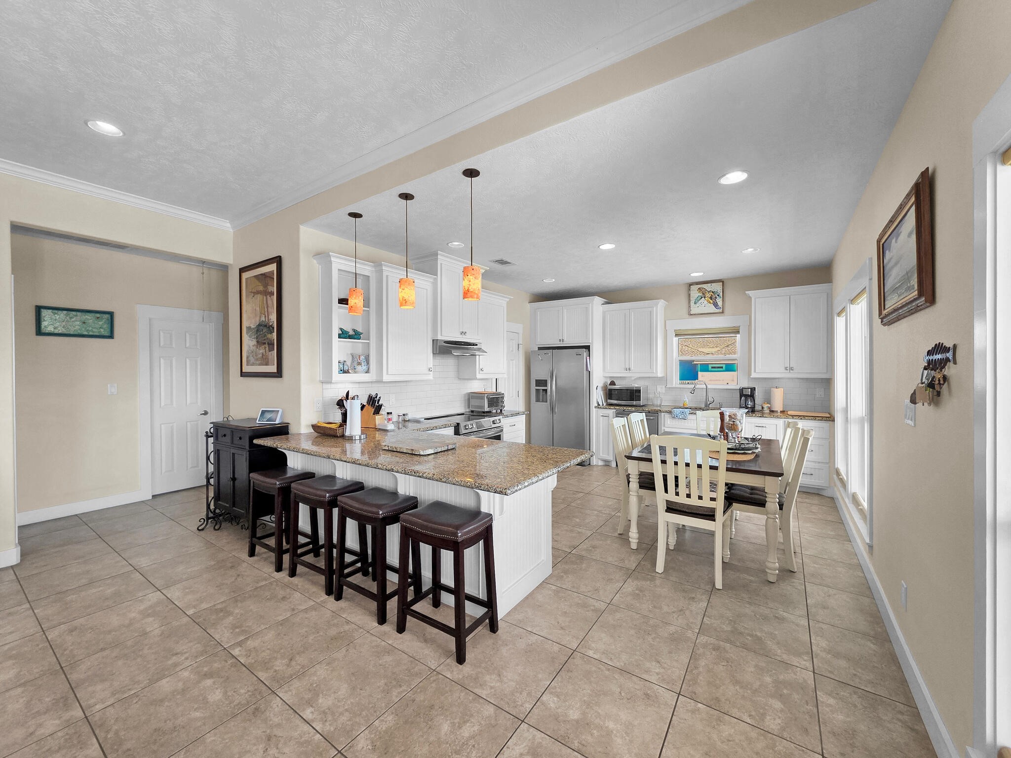 2383 Sandpiper Crystal Beach, TX 77650 - Photo 7 of 48 a view of kitchen with dining area