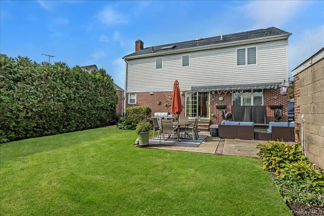 a view of a house with patio