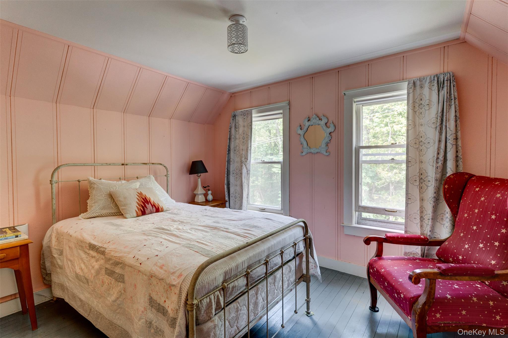 578 Bethlehem Road Callicoon Center, NY 12724 - Photo 28 of 39 a bedroom with a bed and wooden floor