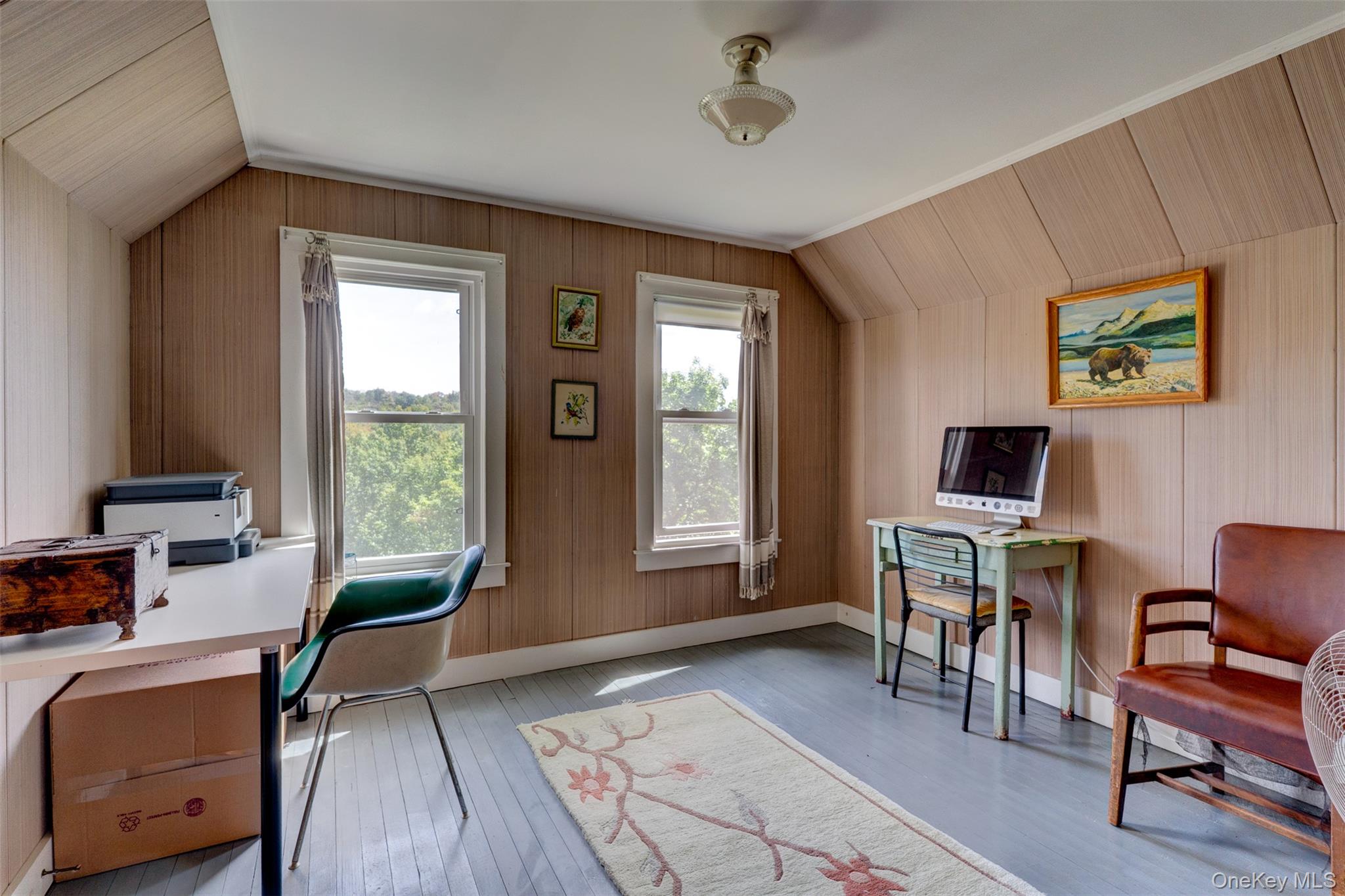 578 Bethlehem Road Callicoon Center, NY 12724 - Photo 29 of 39 a workspace with lounge chair and a window