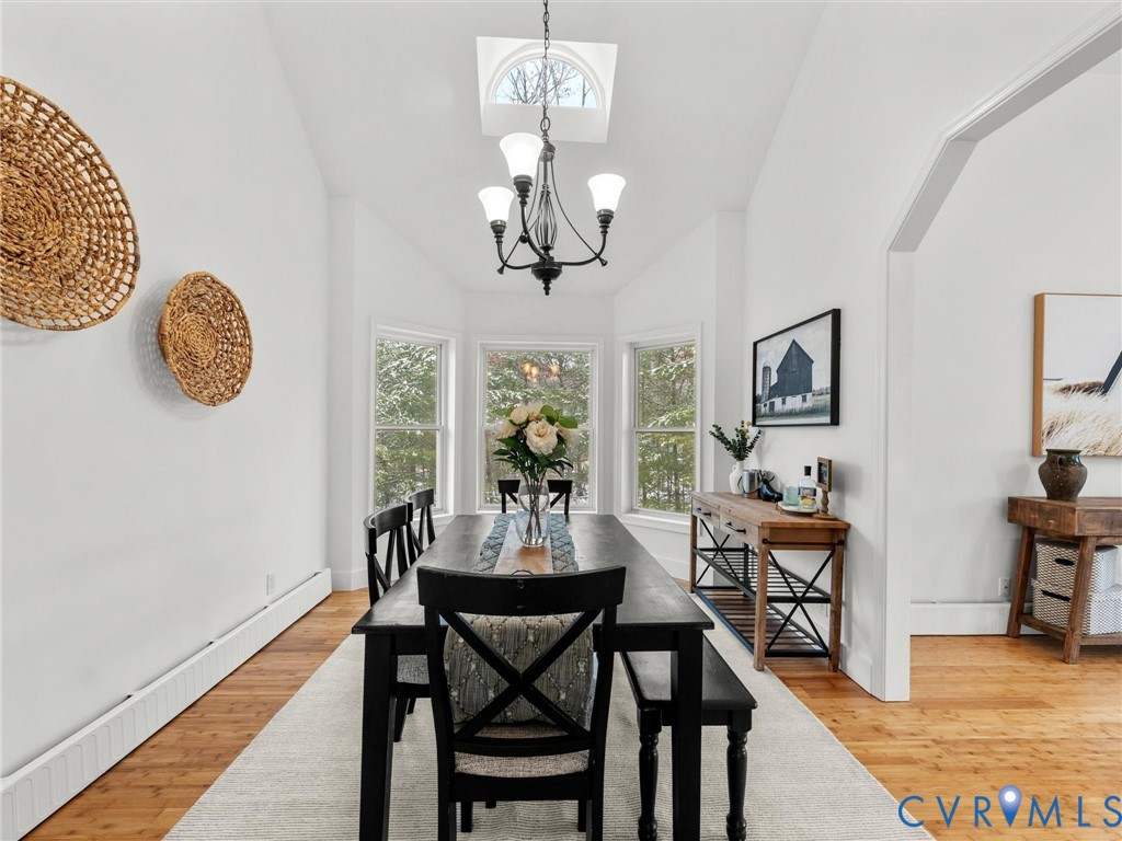 5117 Byrd Mill Road Louisa, VA 23093 - Photo 13 of 50 Dining area featuring light wood-style floors, a c