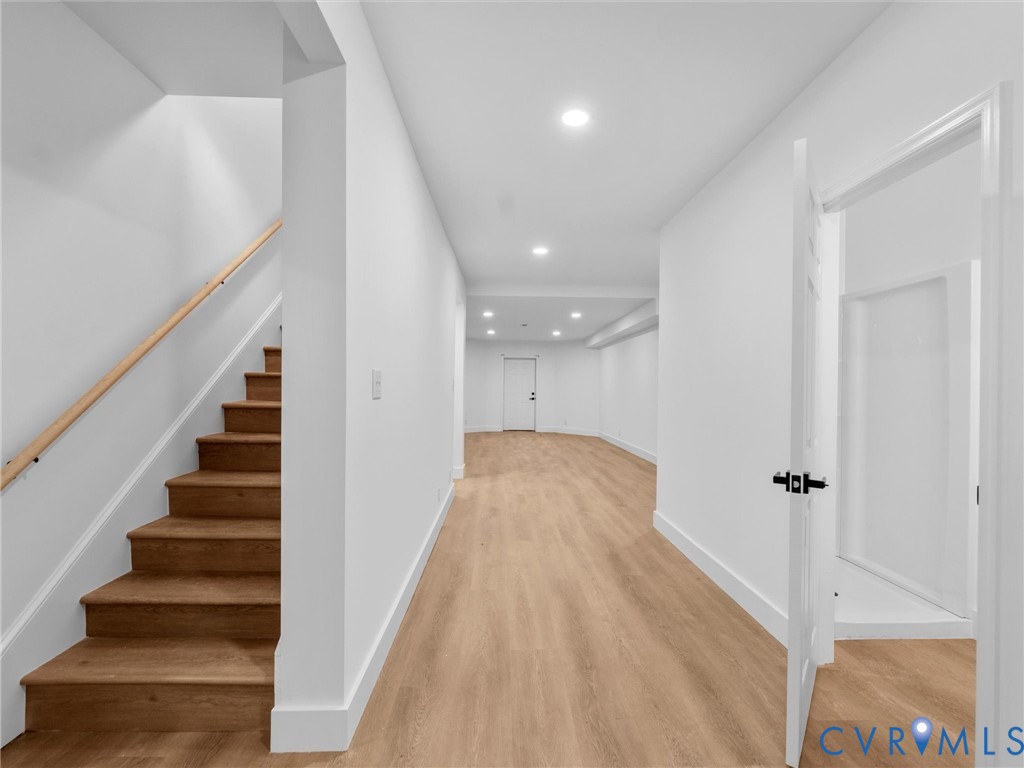 5117 Byrd Mill Road Louisa, VA 23093 - Photo 43 of 50 Hall with recessed lighting, light wood finished f