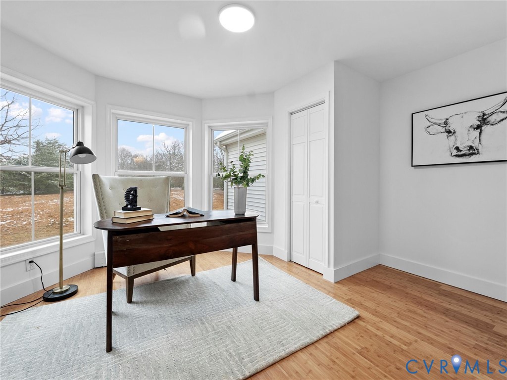 5117 Byrd Mill Road Louisa, VA 23093 - Photo 8 of 50 Office area with light wood-style floors and plent