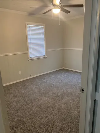 an empty room with closet