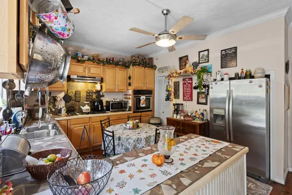 a very nice looking dining room with a table or chairs