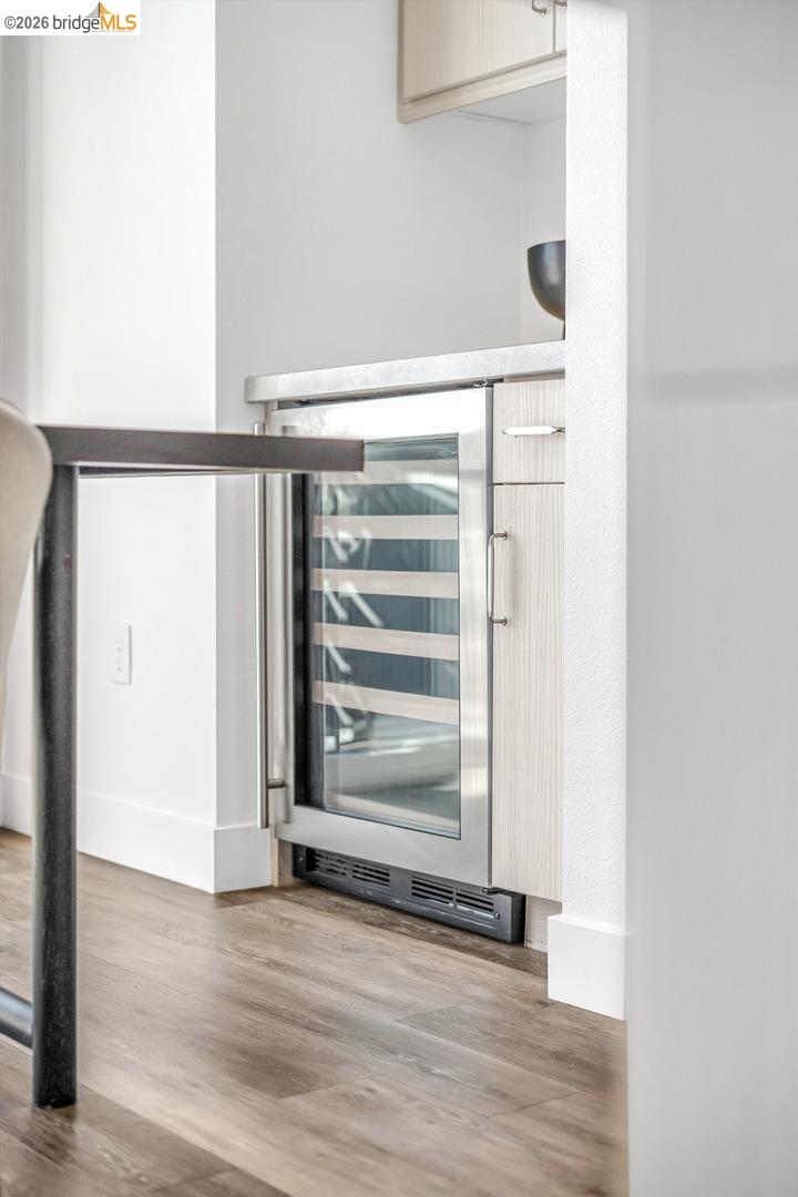 2229 Myrtle Street Oakland, CA 94607 - Photo 12 of 37 detailed view of beverage cooler and baseboards