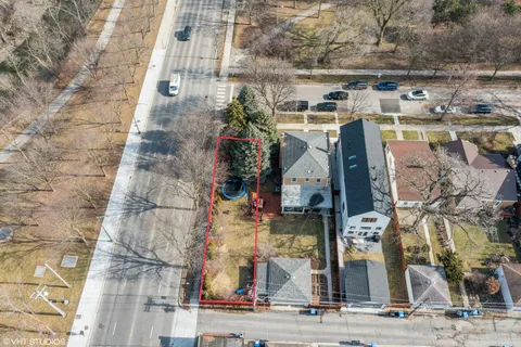 a view of a building with street