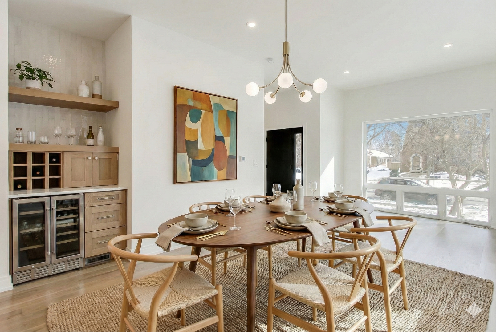280 Blackhawk Road Riverside, IL 60546 - Photo 13 of 51 a view of a dining room with furniture window and wooden floor