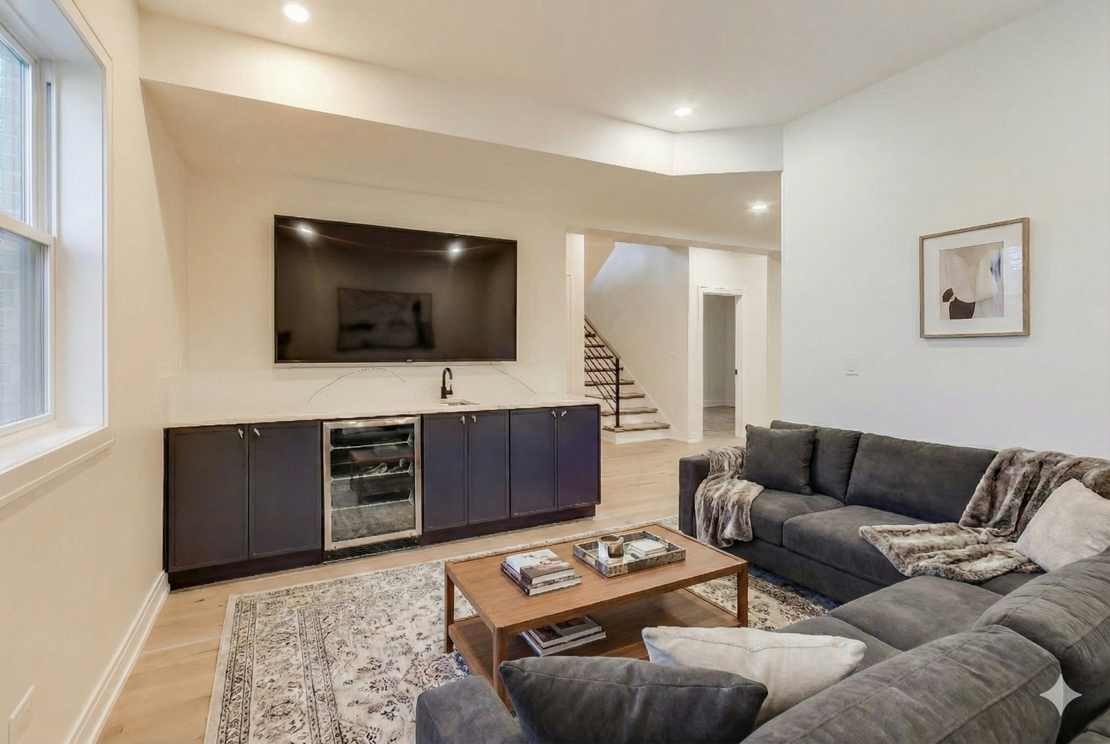 280 Blackhawk Road Riverside, IL 60546 - Photo 33 of 51 a living room with furniture and a flat screen tv