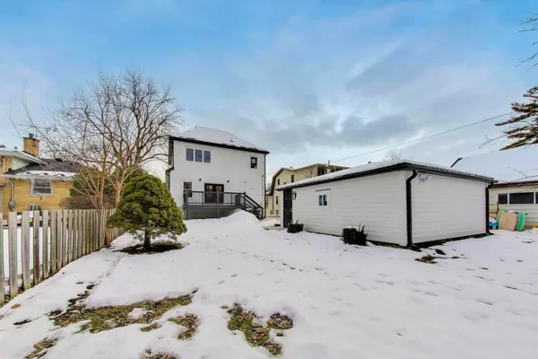 a view of a balcony with wooden floor