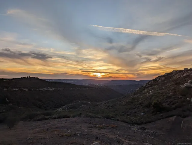 a view of outdoor space and mountain view