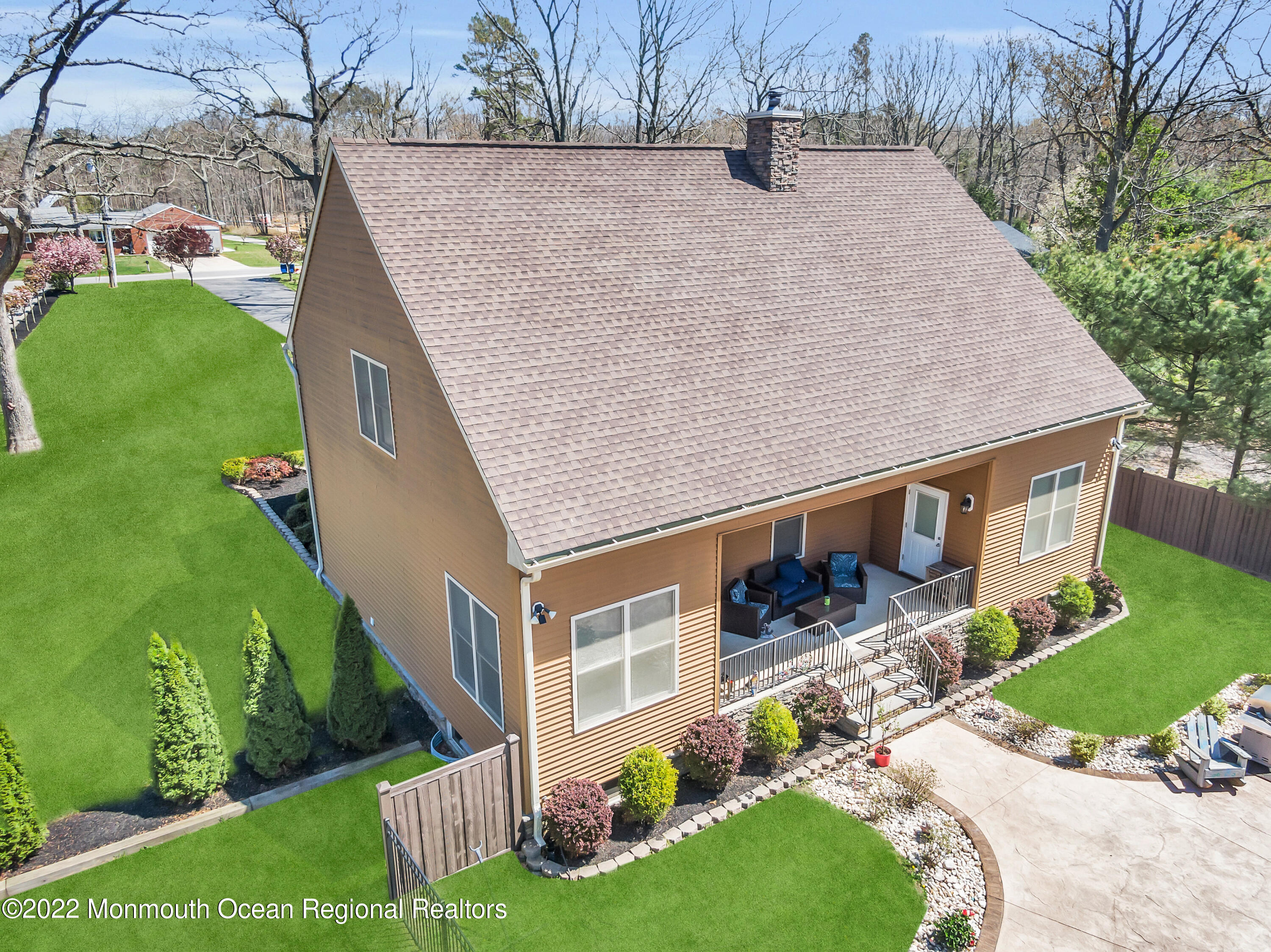 554 Whitecomb Avenue Jackson, NJ 08527 - Photo 47 of 112 a aerial view of a house with a yard and potted plants