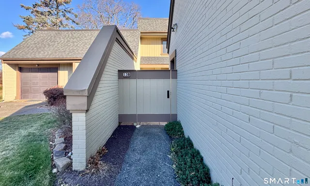 a front view of a house