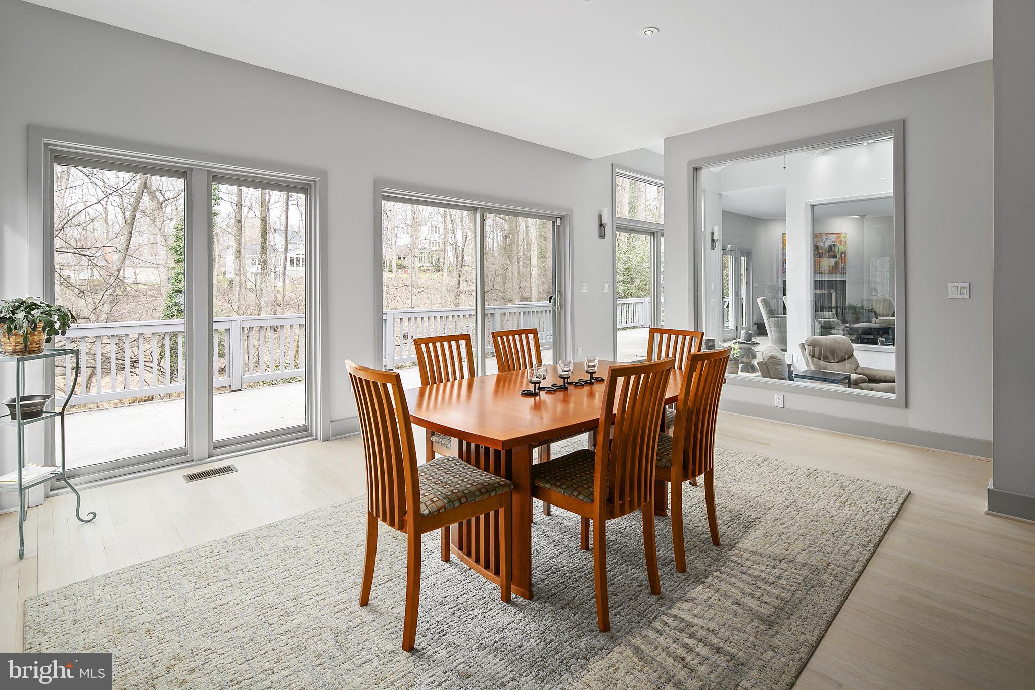 11110 Marcliff Road North Bethesda, MD 20852 - Photo 8 of 38 Dining Room opens to Deck