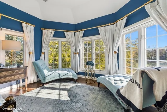 a view of living room with furniture and flat screen tv