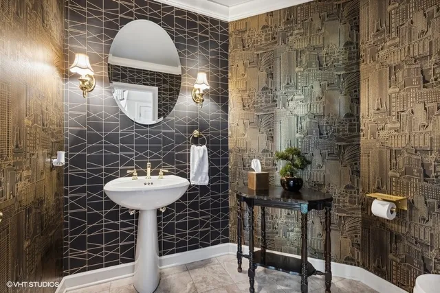 a view of a patio with a table and chairs