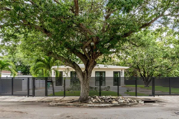 a front view of a house