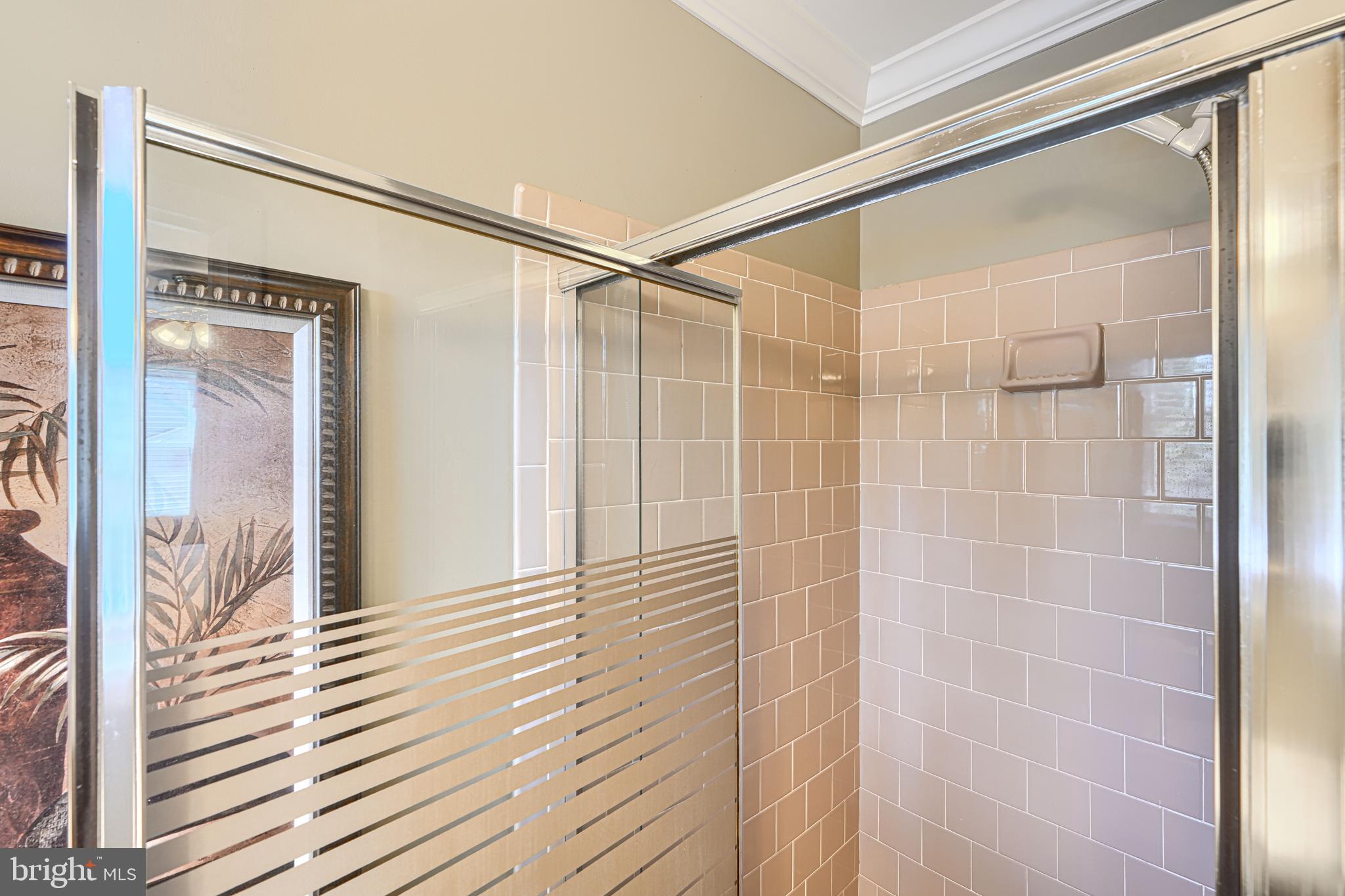 2118 Eastridge Road Lutherville-Timonium, MD 21093 - Photo 29 of 49 a bathroom with a shower and a mirror