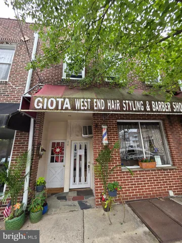 a front view of a building