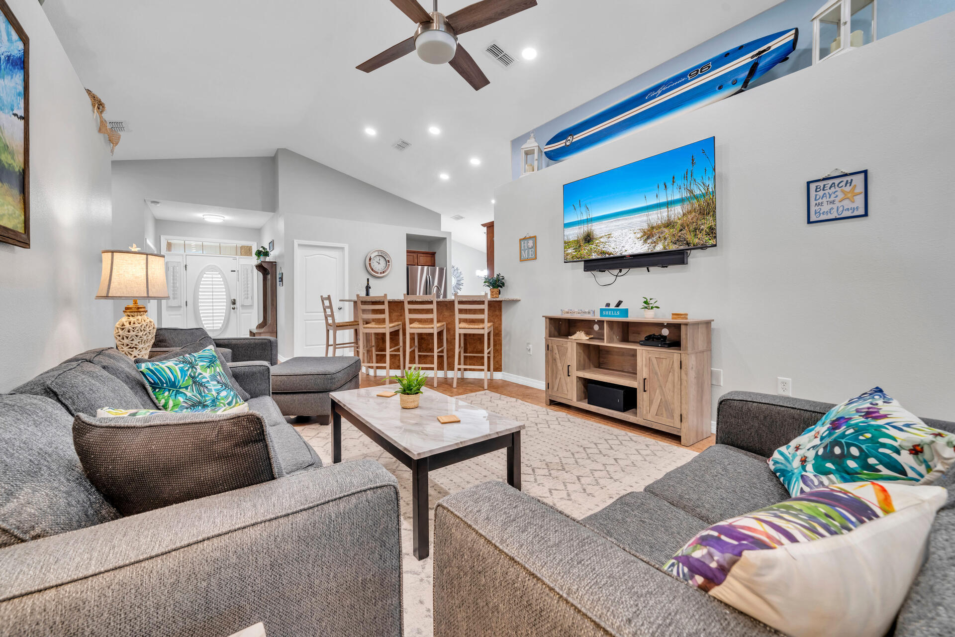 261 Sandy Cay Drive Miramar Beach, FL 32550 - Photo 27 of 72 a living room with furniture and a flat screen tv