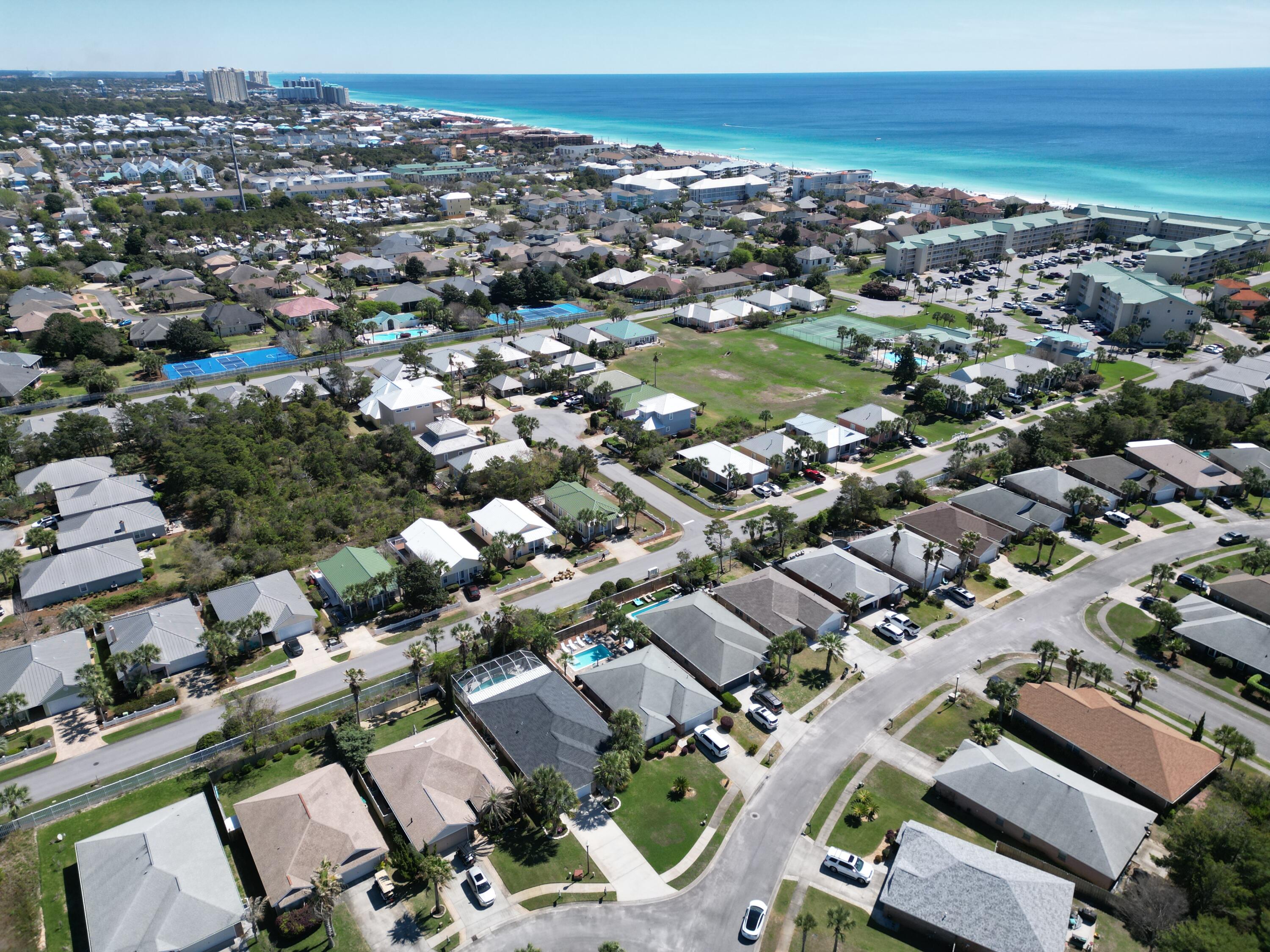 261 Sandy Cay Drive Miramar Beach, FL 32550 - Photo 68 of 72 an aerial view of a city with lots of residential buildings