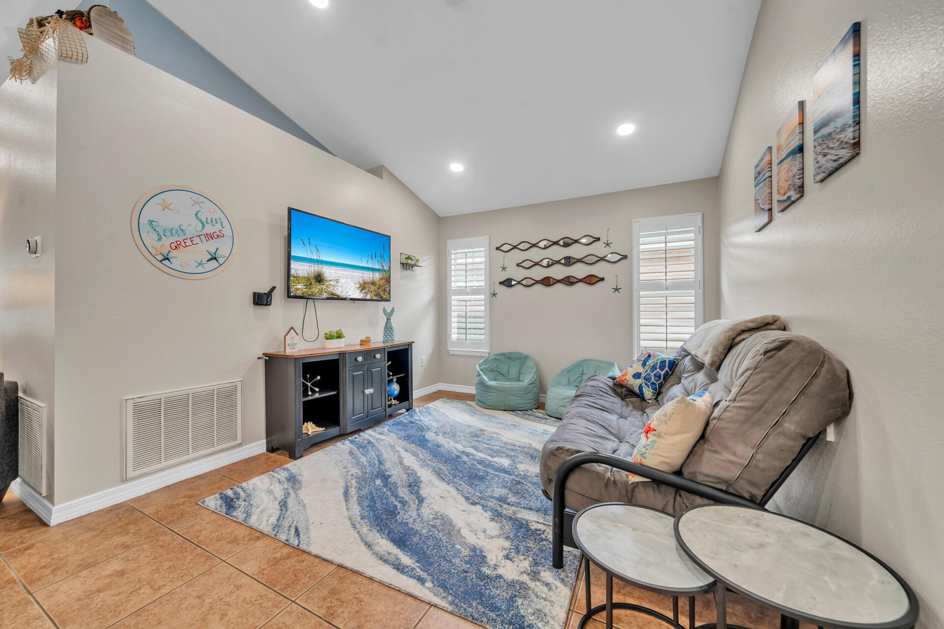 261 Sandy Cay Drive Miramar Beach, FL 32550 - Photo 9 of 72 a living room with furniture and a fireplace