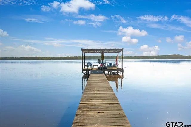a view of a balcony with lake view
