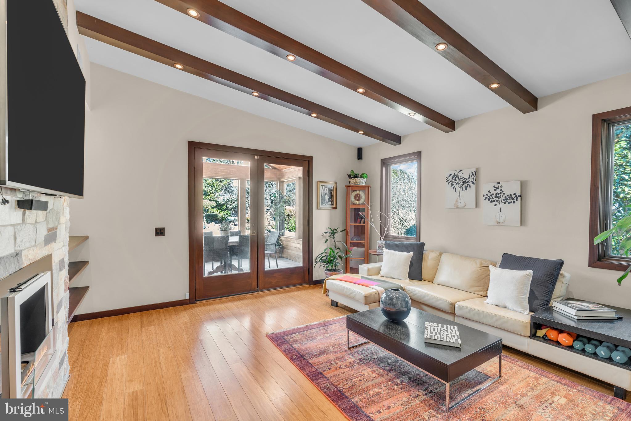 152 Terhune Road Princeton, NJ 08540 - Photo 21 of 42 a living room with furniture and a flat screen tv