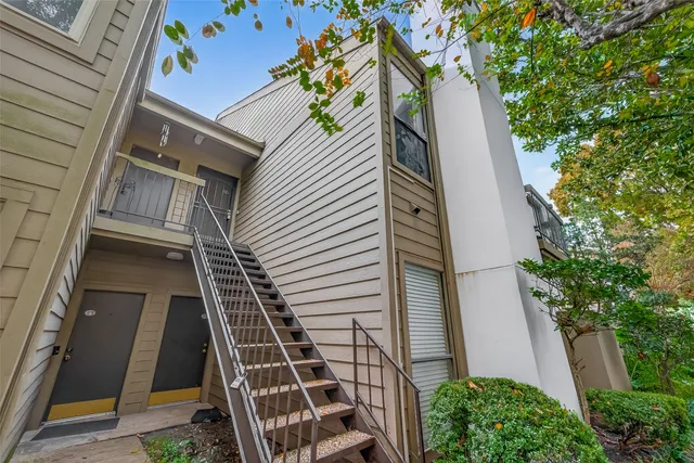 a view of a house with a door