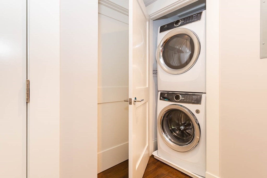 26 Beaconsfield Road, Unit 26 Brookline, MA 02445 - Photo 23 of 35 a close up view of a washer and dryer in a utility room
