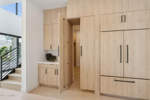 wooden floor and windows in a room