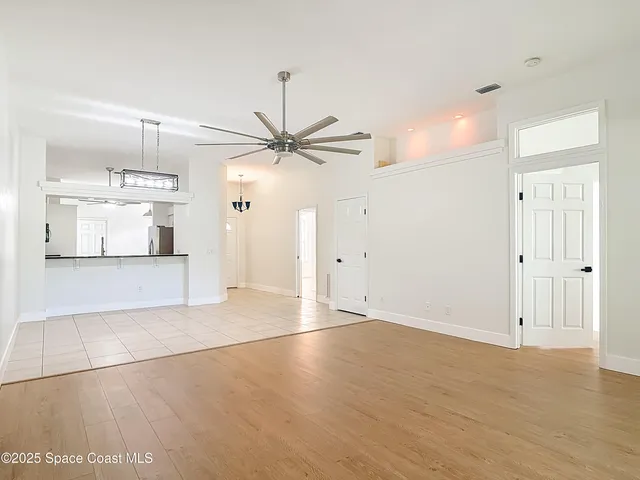 a view of an empty room