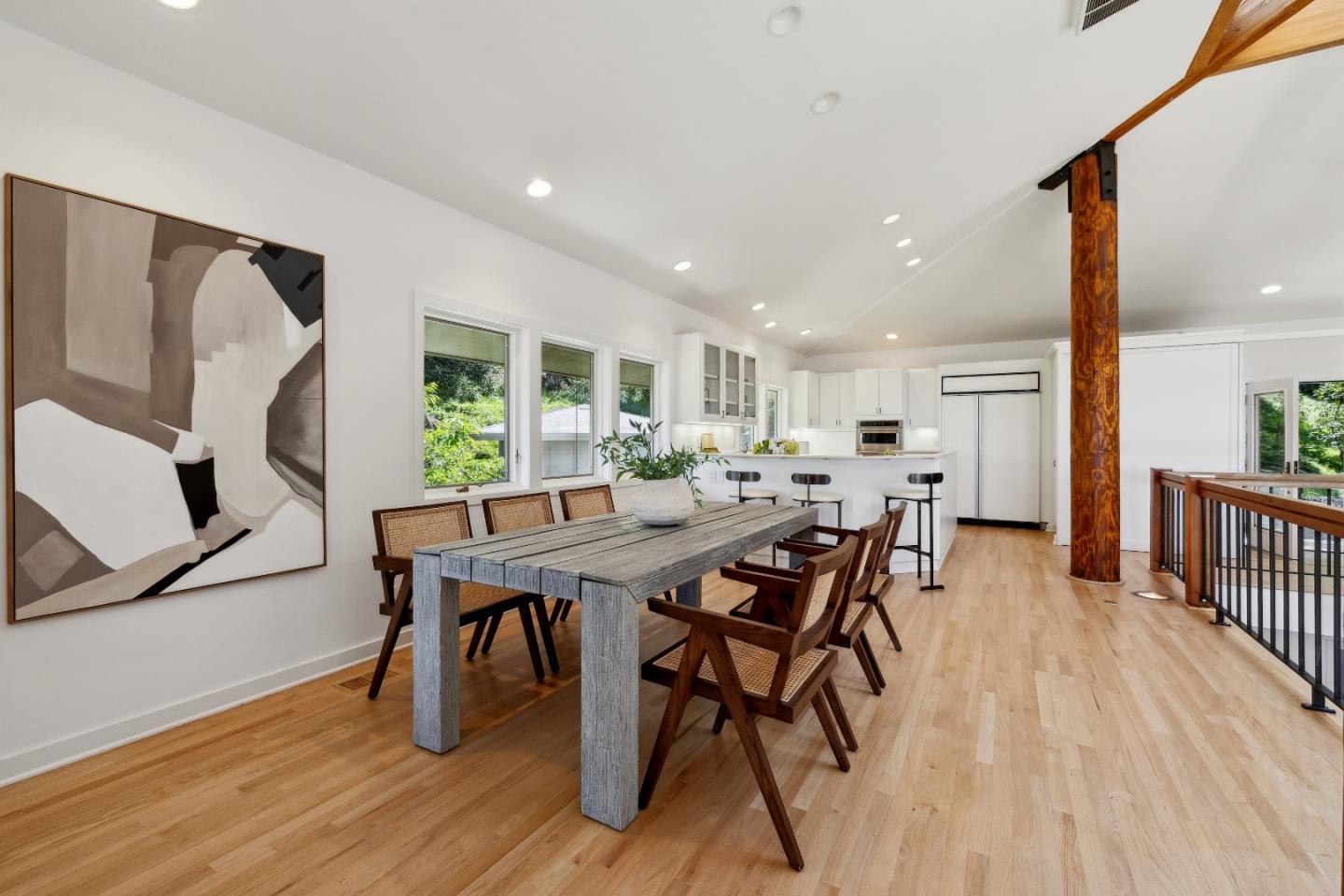 33 Bear Glen Drive Woodside, CA 94062 - Photo 13 of 33 a view of a dining room with furniture and wooden floor