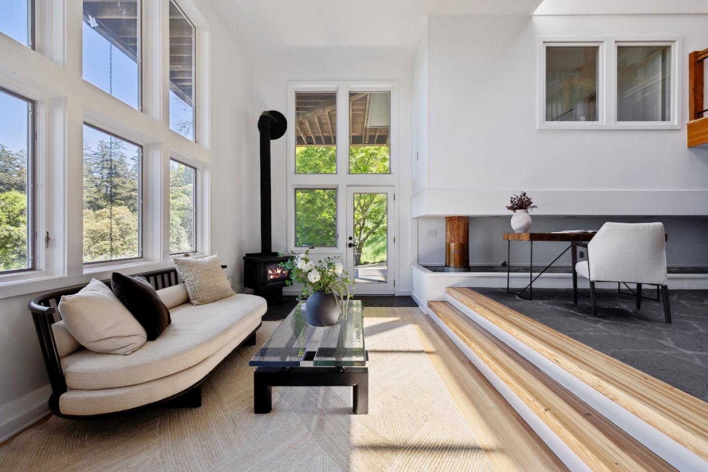 33 Bear Glen Drive Woodside, CA 94062 - Photo 19 of 33 a living room with furniture and a large window