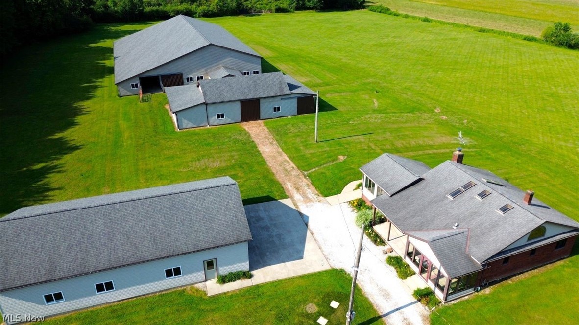 15227 Leroy Road Thompson, OH 44086 - Photo 2 of 50 Aerial view of the three buildings.