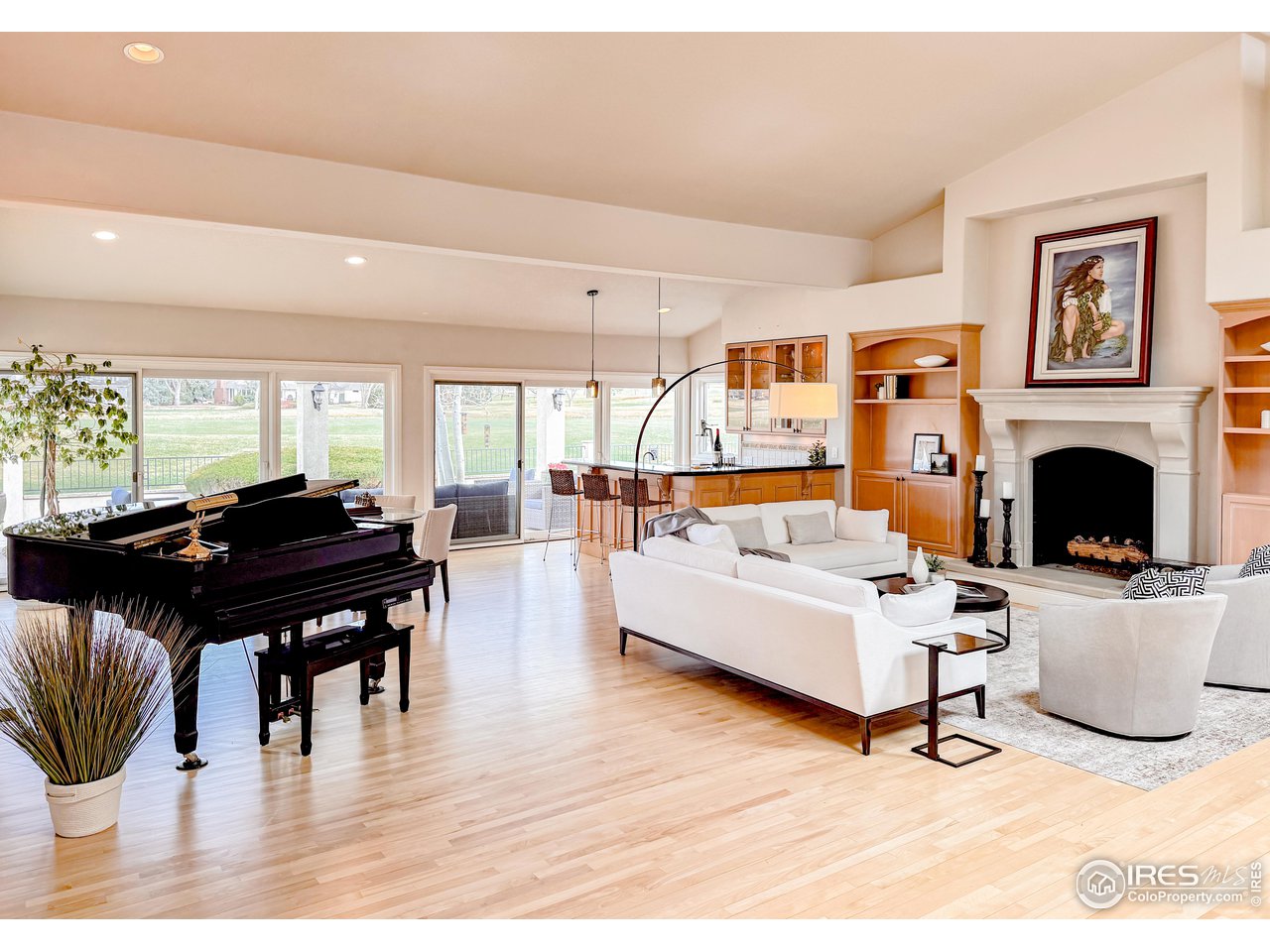 7155 Rustic Trail Boulder, CO 80301 - Photo 14 of 40 a living room with furniture and a fireplace