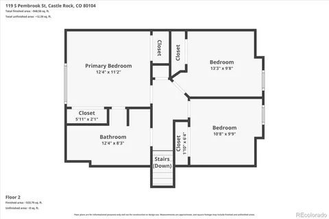 $475,000 | 119 South Pembrook Street, Castle Rock, CO 80104
