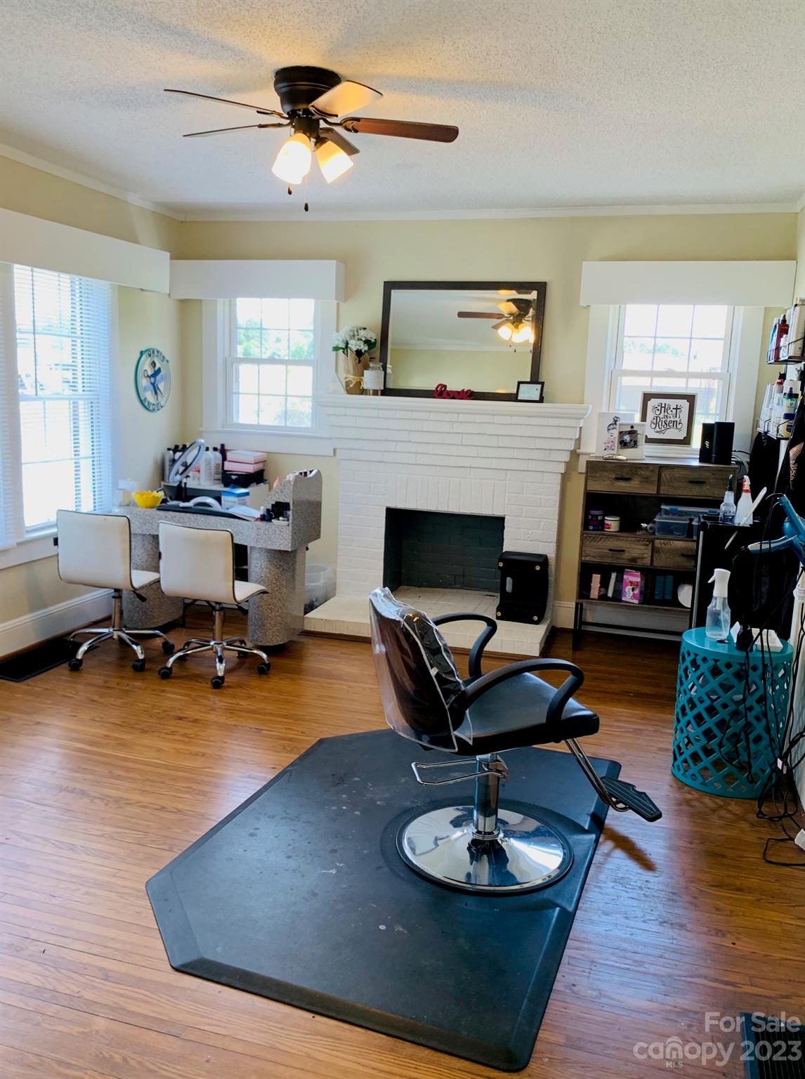 624 Main Street Hudson, NC 28638 - Photo 12 of 17 a living room with furniture and a fireplace