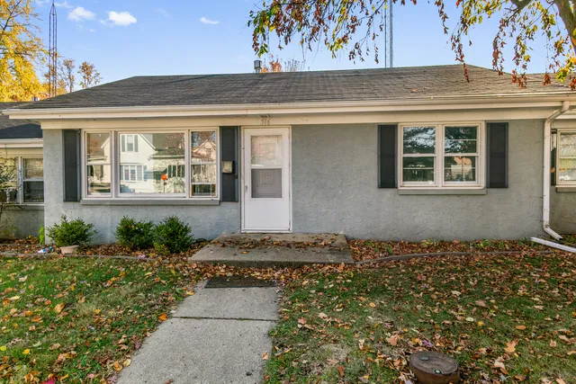 a front view of a house