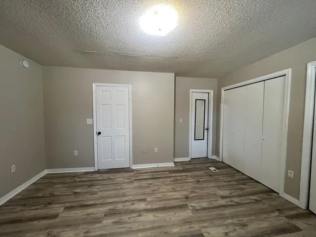 a view of room hardwood
