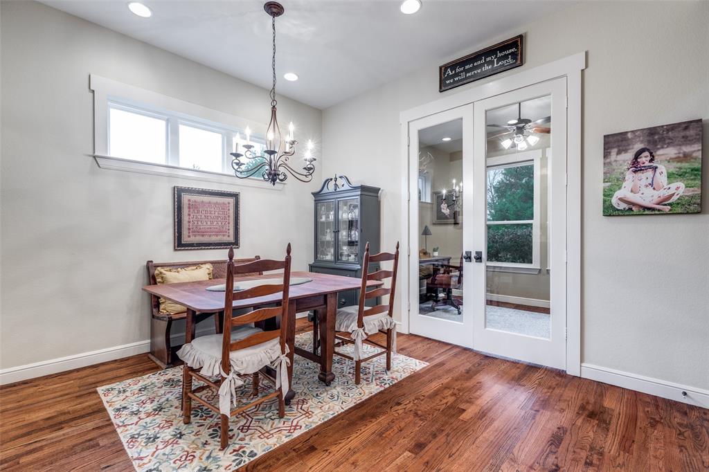 322 Red Maple Road Gunter, TX 75058 - Photo 6 of 33 a view of a dining room with furniture window and wooden floor