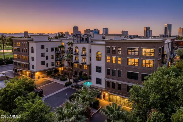 a aerial view of multiple houses